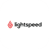 Ein Lightspeed-Logo auf weißem Hintergrund.