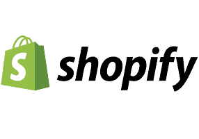 The shopify logo on a green background btw.