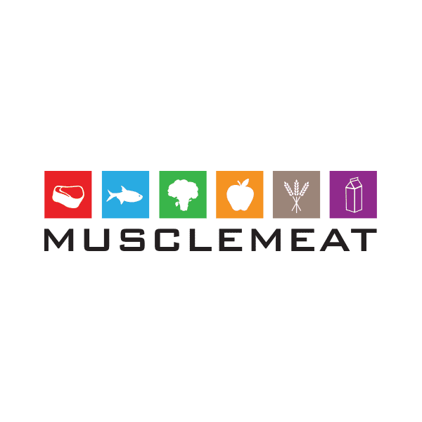 Spiervlees-logo op een groene achtergrond voor BTW-aangifte.