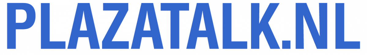 Plazatalk nl logo on a black background featuring BTW and VAT filing.