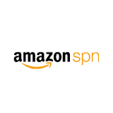 Amazon spn-logo met transparante achtergrond, beschikbaar als PNG-bestand.