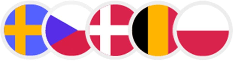 Ein Kreis mit einer Gruppe von Flaggen, die den Antrag auf Erteilung einer Umsatzsteuer-Identifikationsnummer darstellen.